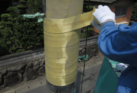 繊維シート補修工法